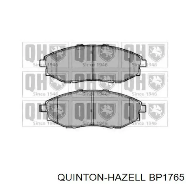 Передние тормозные колодки BP1765 QUINTON HAZELL