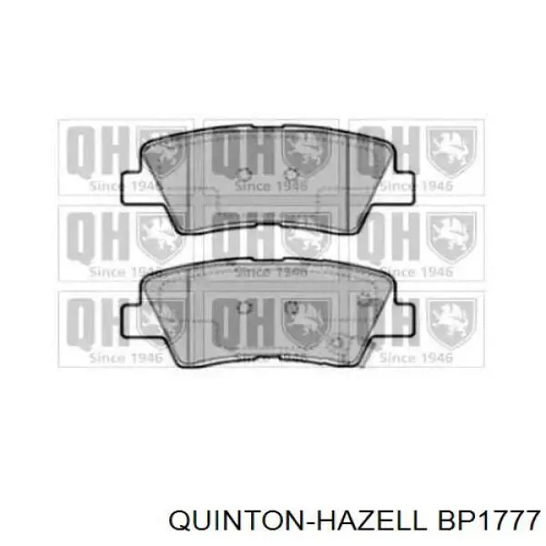 Задние тормозные колодки BP1777 QUINTON HAZELL