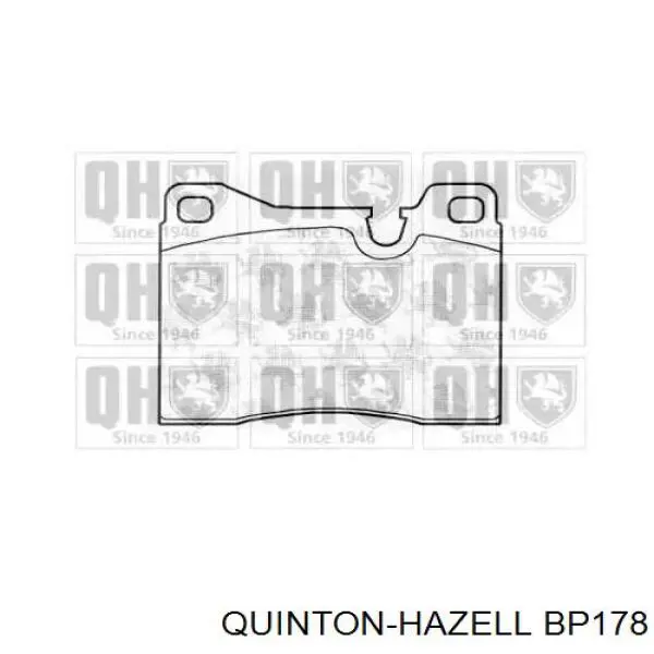 BP178 QUINTON HAZELL передние тормозные колодки