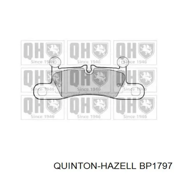 Задние тормозные колодки BP1797 QUINTON HAZELL