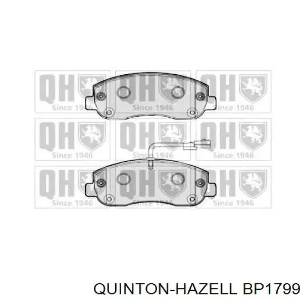 Передние тормозные колодки BP1799 QUINTON HAZELL