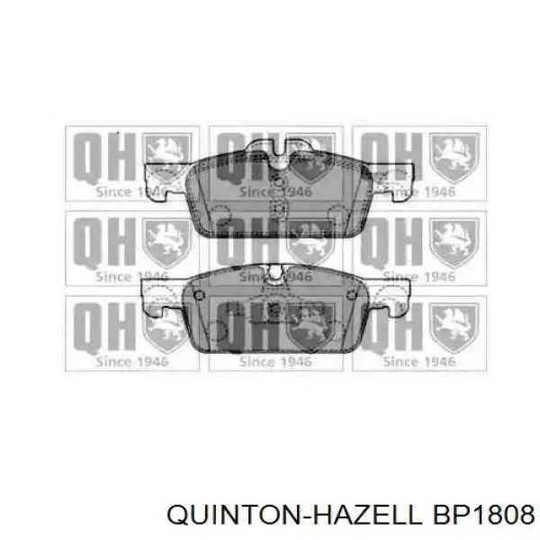 Передние тормозные колодки BP1808 QUINTON HAZELL