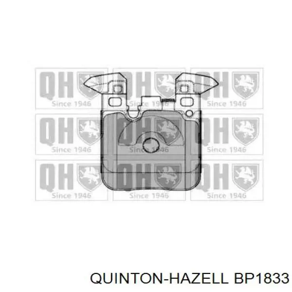 Задние тормозные колодки BP1833 QUINTON HAZELL