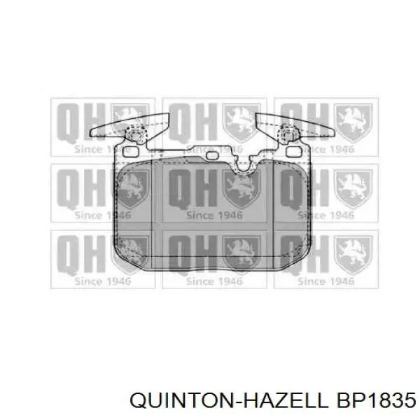 Передние тормозные колодки BP1835 QUINTON HAZELL