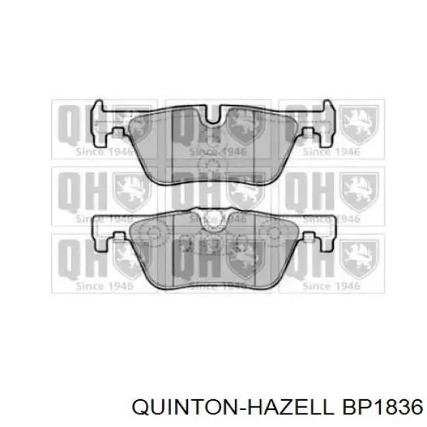 Колодки тормозные задние дисковые QUINTON HAZELL BP1836