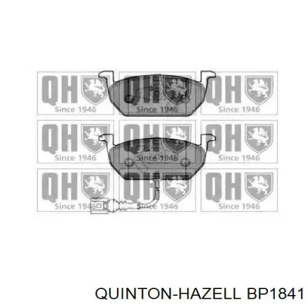 Передние тормозные колодки BP1841 QUINTON HAZELL