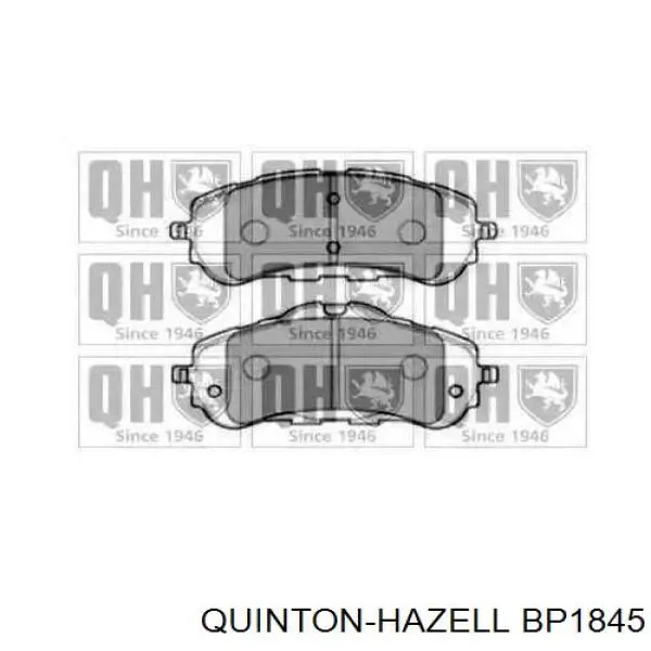 Передние тормозные колодки BP1845 QUINTON HAZELL