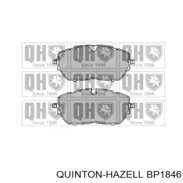 BP1846 QUINTON HAZELL передние тормозные колодки