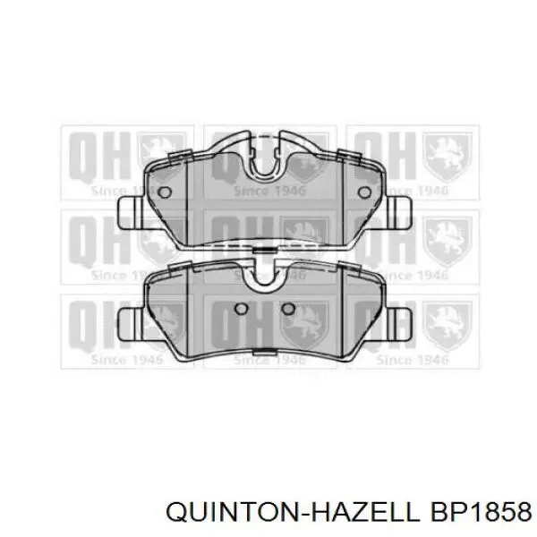 Задние тормозные колодки BP1858 QUINTON HAZELL