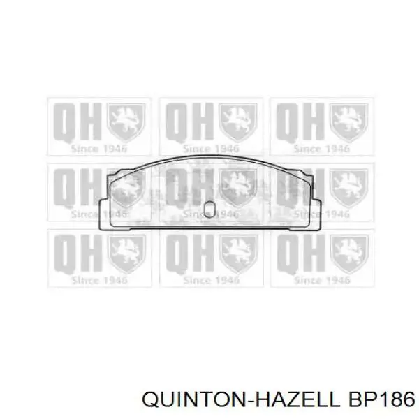 BP186 QUINTON HAZELL колодки тормозные задние дисковые