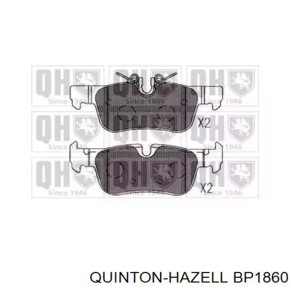 Задние тормозные колодки BP1860 QUINTON HAZELL