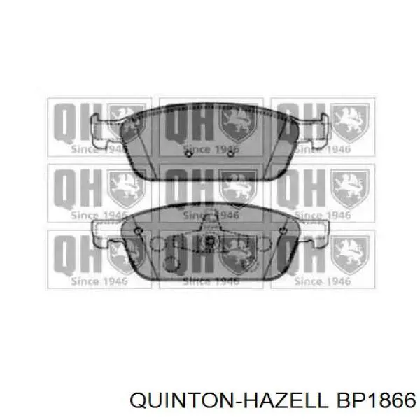 Передние тормозные колодки BP1866 QUINTON HAZELL