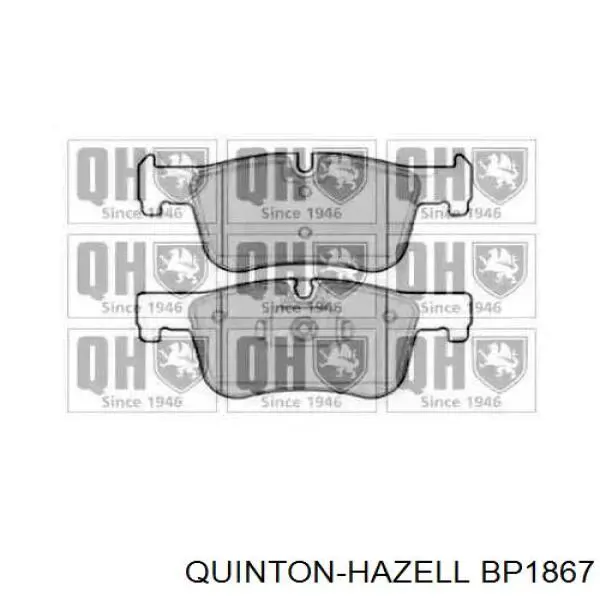 Передние тормозные колодки BP1867 QUINTON HAZELL