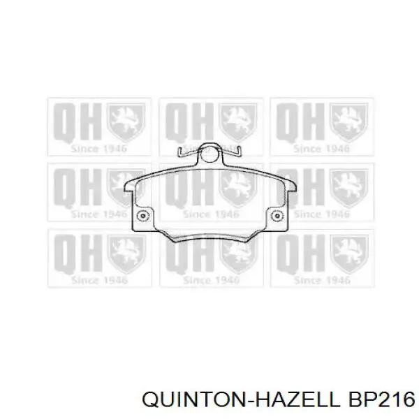 Передние тормозные колодки BP216 QUINTON HAZELL