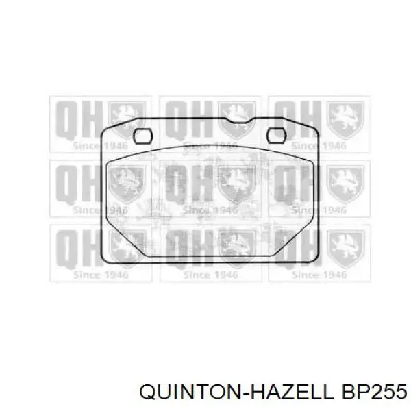 BP255 QUINTON HAZELL колодки тормозные передние дисковые