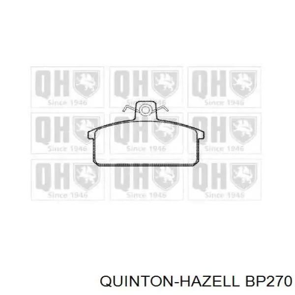 Передние тормозные колодки BP270 QUINTON HAZELL