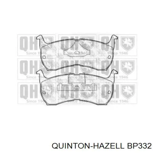 Передние тормозные колодки BP332 QUINTON HAZELL