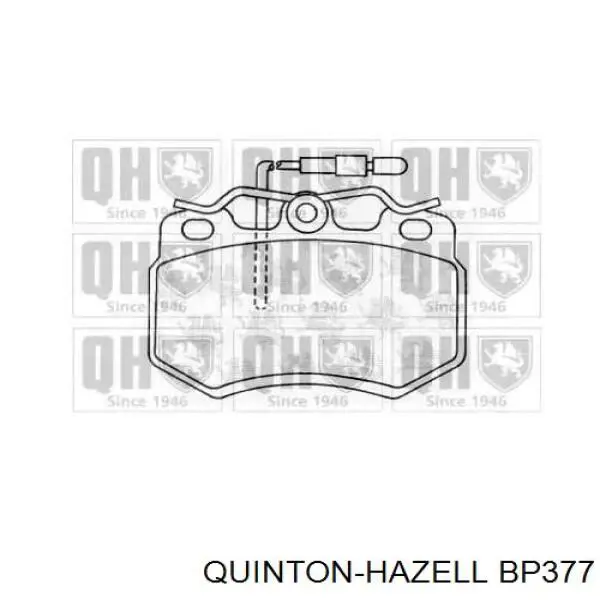 Передние тормозные колодки BP377 QUINTON HAZELL