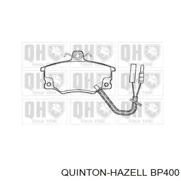 Передние тормозные колодки BP400 QUINTON HAZELL