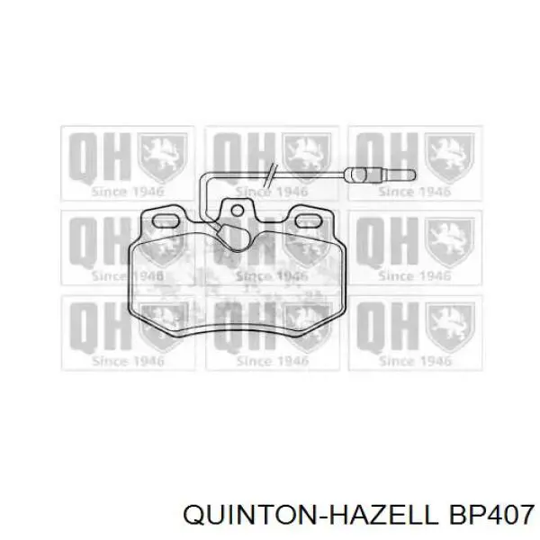 BP407 QUINTON HAZELL передние тормозные колодки