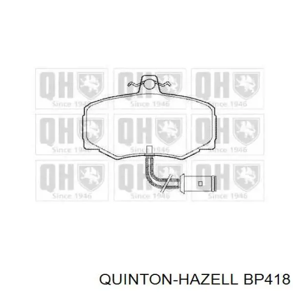 Передние тормозные колодки BP418 QUINTON HAZELL