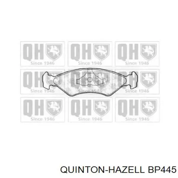 BP445 QUINTON HAZELL Колодки передние