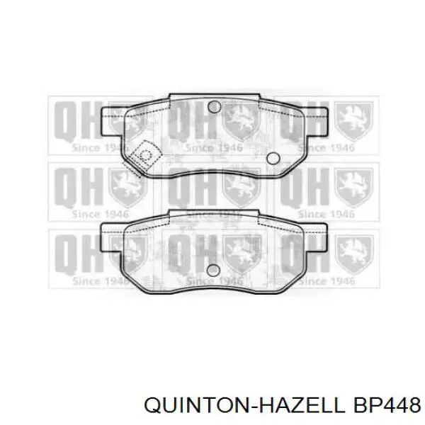 Задние тормозные колодки BP448 QUINTON HAZELL