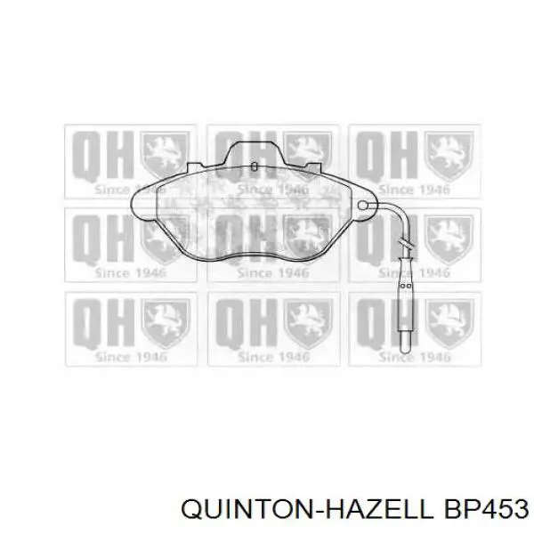 Передние тормозные колодки BP453 QUINTON HAZELL