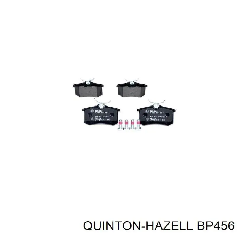 Купить BP456 QUINTON HAZELL Колодки тормозные задние, дисковые
