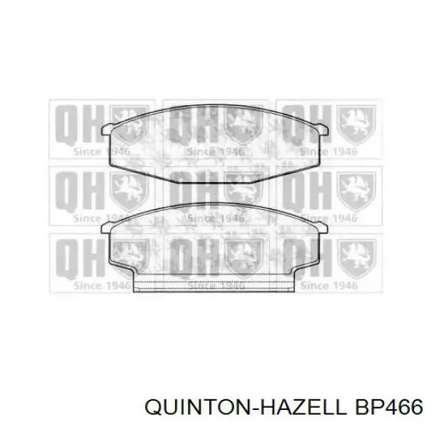 BP466 QUINTON HAZELL передние тормозные колодки