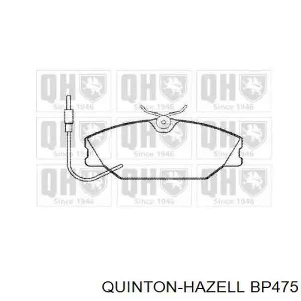 BP475 QUINTON HAZELL передние тормозные колодки