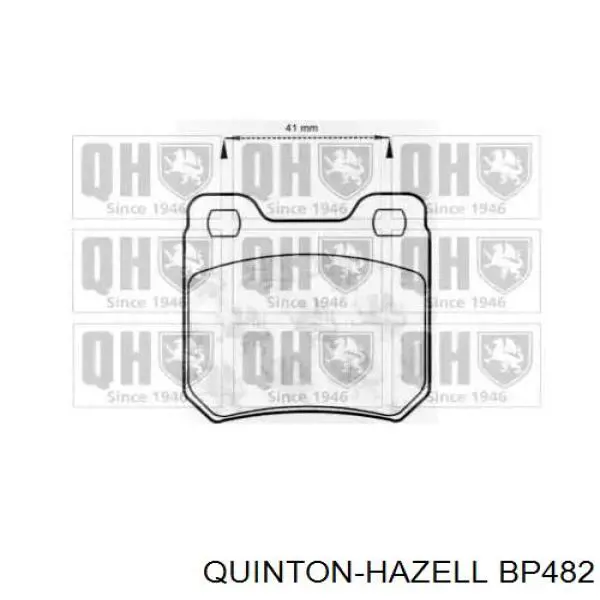 Задние тормозные колодки BP482 QUINTON HAZELL