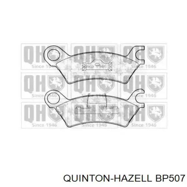 Передние тормозные колодки BP507 QUINTON HAZELL