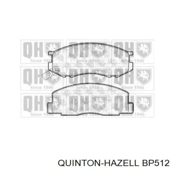 Передние тормозные колодки BP512 QUINTON HAZELL