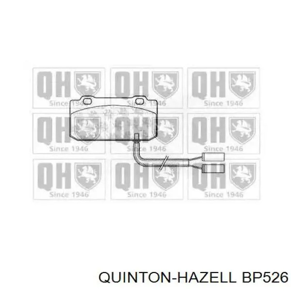 Передние тормозные колодки BP526 QUINTON HAZELL