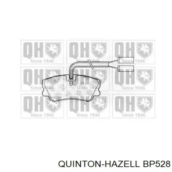 BP528 QUINTON HAZELL передние тормозные колодки