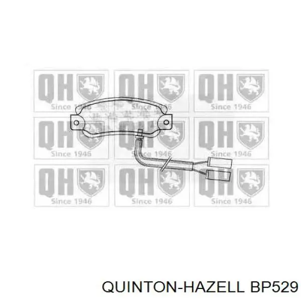 Передние тормозные колодки BP529 QUINTON HAZELL