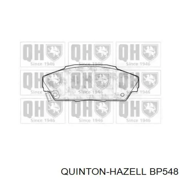 BP548 QUINTON HAZELL Колодки передние