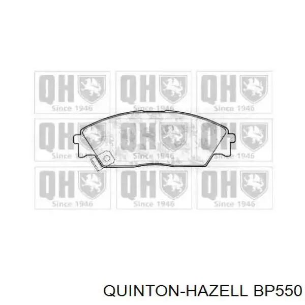 Передние тормозные колодки BP550 QUINTON HAZELL