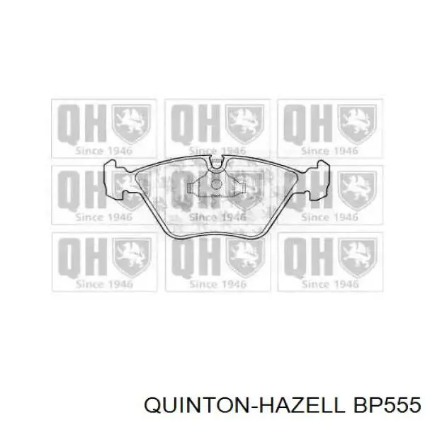 Передние тормозные колодки BP555 QUINTON HAZELL