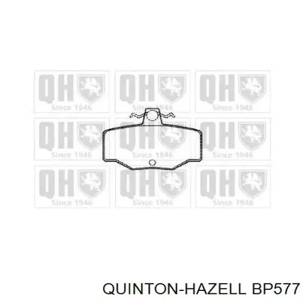 Колодки тормозные задние дисковые QUINTON HAZELL BP577