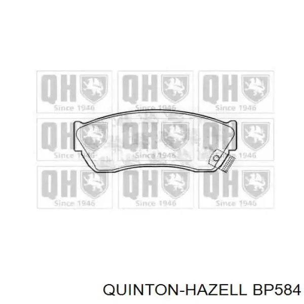 BP584 QUINTON HAZELL Колодки передние