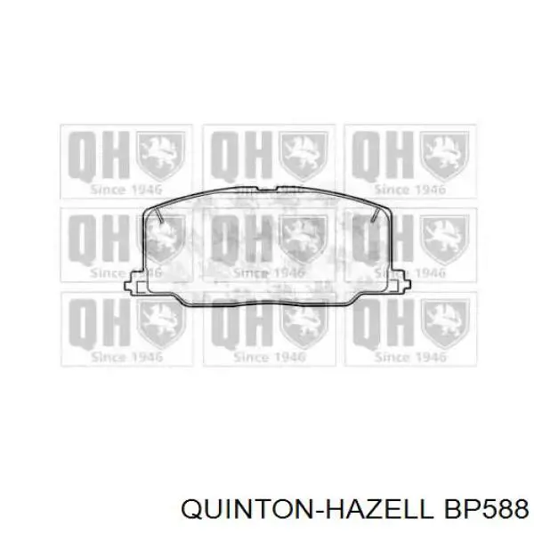 BP588 QUINTON HAZELL передние тормозные колодки