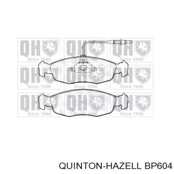 Передние тормозные колодки BP604 QUINTON HAZELL