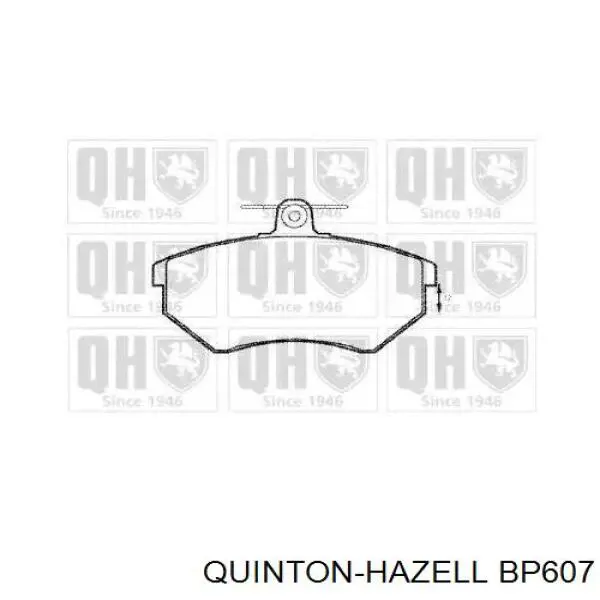 Передние тормозные колодки BP607 QUINTON HAZELL