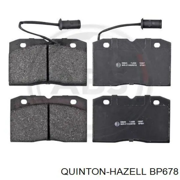 Купить BP678 QUINTON HAZELL Колодки тормозные задние, дисковые