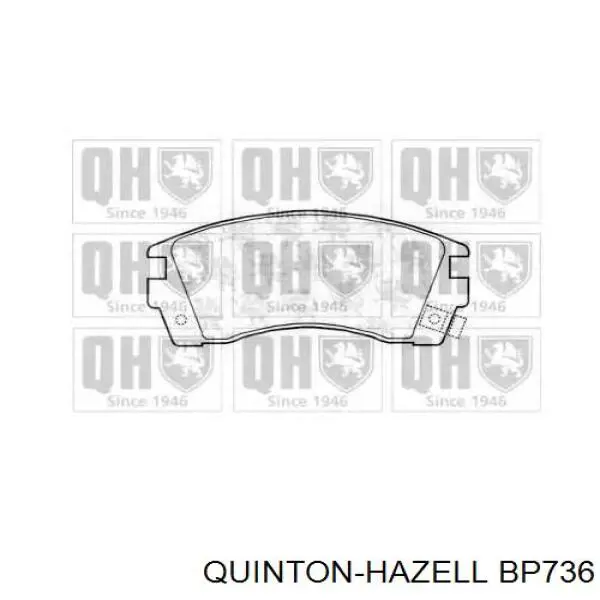 BP736 QUINTON HAZELL передние тормозные колодки