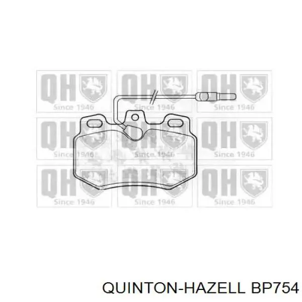 Передние тормозные колодки BP754 QUINTON HAZELL