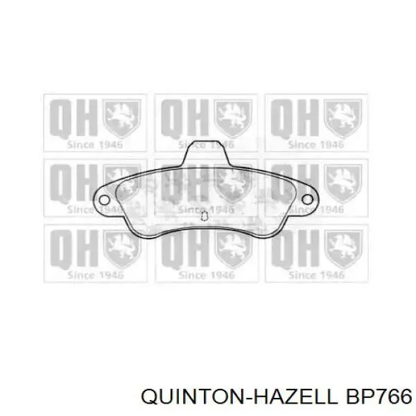 BP766 QUINTON HAZELL Колодки тормозные дисковые комплект