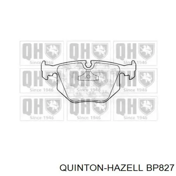 BP827 QUINTON HAZELL задние тормозные колодки